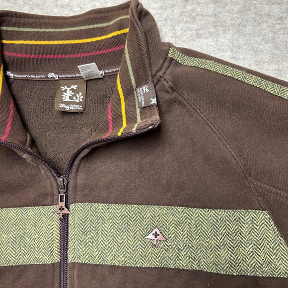 LRG Lifted Research Group Full Zip Track Jacket Mens 2XL Brown - Picture 4 of 11